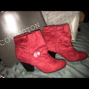 Covington Lisa 25596 Ankle Boots Red Sz 9